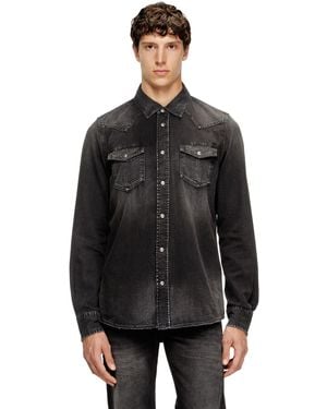 DIESEL Denim Overshirt - Black