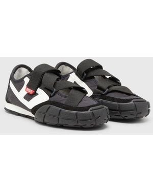 DIESEL S-Pagodha-Schnürsenkel-Freie Sneakers Aus Ripstop Mit Riemen - Schwarz