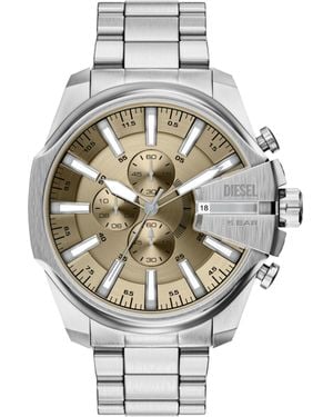 DIESEL Mega Chief Slim Chronograph Stainless Steel Watch - Metallic