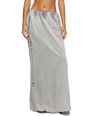 DIESEL Balloon-Shaped Maxi Skirt - Grey