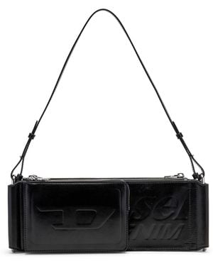 DIESEL Flag-D-Modular Logo-Embossed Shoulder Bag - White