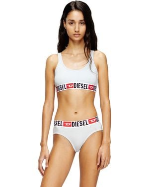 DIESEL Cotton Bralette With Logo - Multicolour