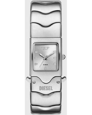 DIESEL Closer Three-Hand Stainless Steel Watch - White