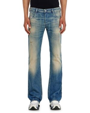 DIESEL Vaqueros Bootcut Cintura Baja 2007 Zatiny, Azul Medio, Cierre Con Botón