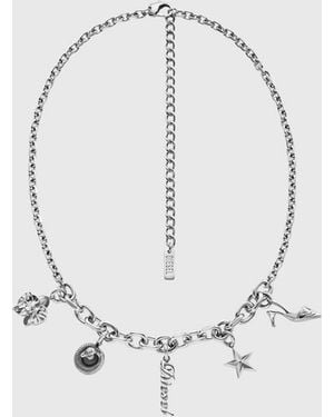 DIESEL Collana Con Charm - Bianco