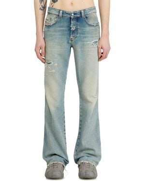 DIESEL Bootcut Jeans Regular Waist 1998 D-Buck, Light, Button Fly - Blue