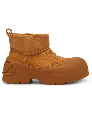 DIESEL D-Donald-Chunky Ankle Boot With Lug Sole - Brown