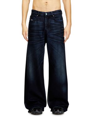 DIESEL Relaxed Jeans Low Waist D-Rise, Dark, Button Fly - Blue