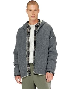 DIESEL Zip-Up Hoodie - Grey