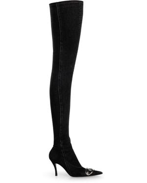 DIESEL D-Venus-Stivale Cuissardes - Nero