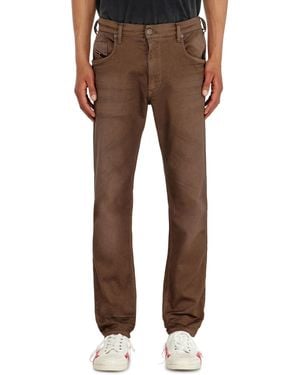 DIESEL Regular Regular Waist 2032 D-Krooley-Bw Joggjeans, Coloured, Elastic Waistband - Brown