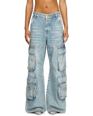 DIESEL Relaxed Jeans Low Waist 1996 D-Sire, Light, Button Fly - Blue