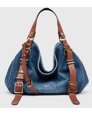 DIESEL D-One-Medium Top-Handle Bag - Blue