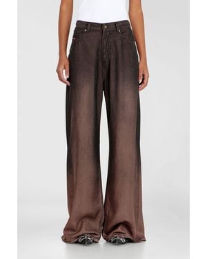 DIESEL Relaxed Jeans Low Waist 1996 D-Sire, Coloured, Button Fly - Brown