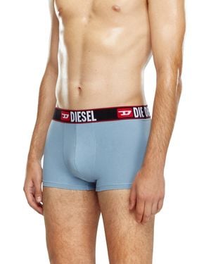 DIESEL 3-pack Of Boxer Briefs With Cloudy Motif - Blue