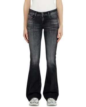 DIESEL Bootcut Jeans Low Waist 1969 D-Ebbey, /Dark, Zip Fly - Blue