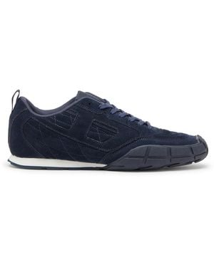DIESEL S-Pagodha-Quilted Suede Trainers - Blue