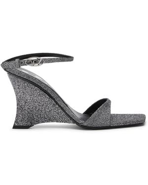 DIESEL D-Amber-Wedge Sandals - White