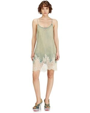 DIESEL Minikleid Aus Spitzen-Denim - Natur