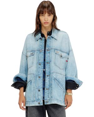DIESEL Oversized Denim Workwear Jacket - Blue