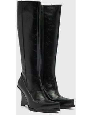DIESEL D-Lucette-Knee-High Boots - Black