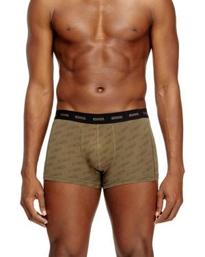 DIESEL 3-Pack Boxer Briefs With Stylised Logo - Green