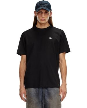 DIESEL T-Shirt Mit Oval D-Patch - Schwarz