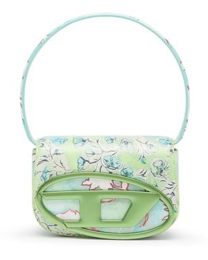 DIESEL 1Dr-Iconic Shoulder Bag With Floral Print - Green