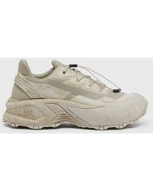 DIESEL D-Cage-Distressed Chunky Trainers - Green