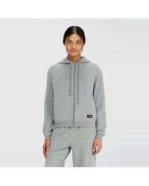 DIESEL Sudadera Con Capucha En Mezcla De Algodón Afelpado - Gris
