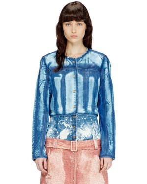 DIESEL Cropped Jacket - Blue