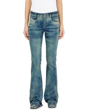 DIESEL Bootcut Jeans Low Waist 1969 D-Ebbey, Medium, Zip Fly - Blue