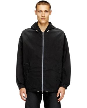 DIESEL Hooded Technical Joggjeans Jacket - Black