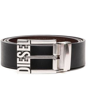 DIESEL 3.4Cm Reversible Leather Belt - White