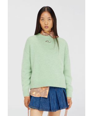 DIESEL Pull En Laine Et Mélange D'Alpaga - Vert
