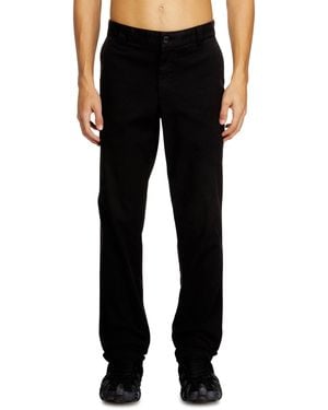 DIESEL Cotton Trousers With Utility Loop - Black