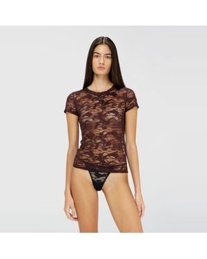 DIESEL Camo Lace T-Shirt - Brown