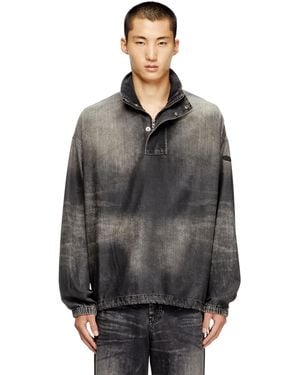 DIESEL Denim Top With Mock Neck - グレー