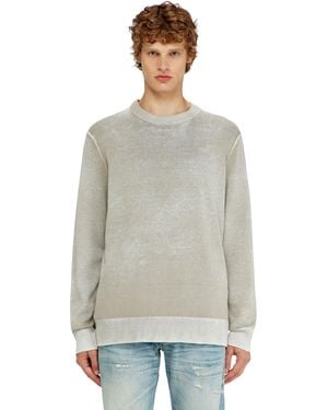 DIESEL Maglia Con Stampa Interna Sfumata - Grigio