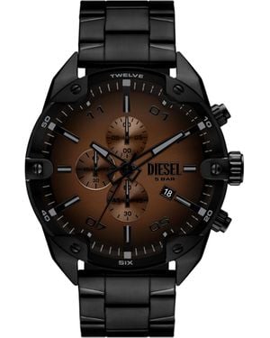 DIESEL Reloj Spiked De Acero Inoxidable Negro