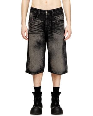 DIESEL Long Bermuda Shorts - Black