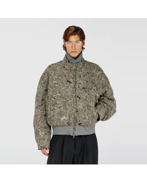 DIESEL Upcycled Felted Jacket - Grey