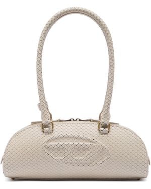 DIESEL 1Dr Dome-Elongated Bowling Bag - White