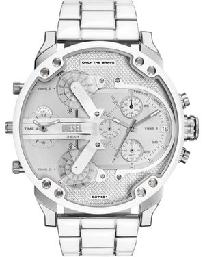 DIESEL Mr. Daddy 2.0 And Stainless Steel Watch - Grey
