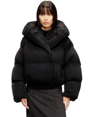 DIESEL Wrap Puffer Jacket - Black