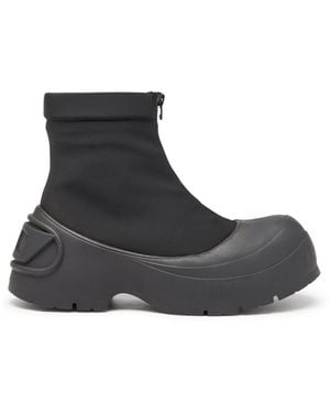 DIESEL D-Donald-Stivaletto Con Bordi - Nero