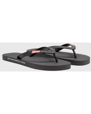 DIESEL Sa-Rio-Rubber Flip-Flops - White