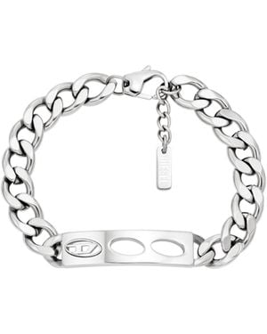 DIESEL Stainless Steel Id Bracelet - Metallic