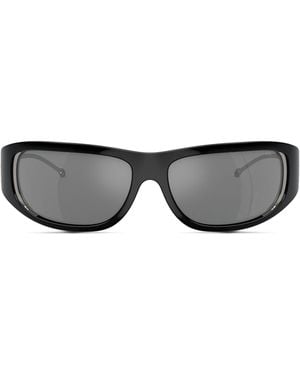 DIESEL Wraparound Style Sunglasses - Gray