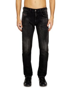 DIESEL Slim Jeans Regular Waist 2019 D-Strukt, /Dark, Zip Fly - Black